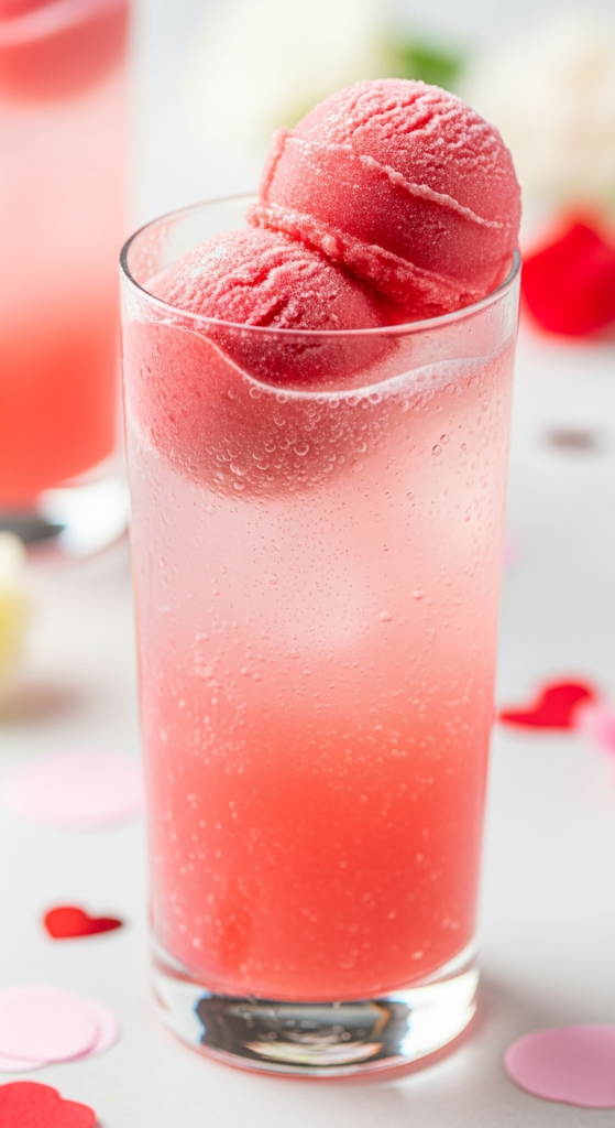 Pink Lemon Sorbet Float
