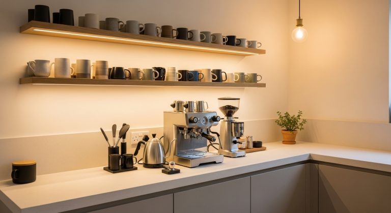 Professional Home Coffee Station Layout Ideas