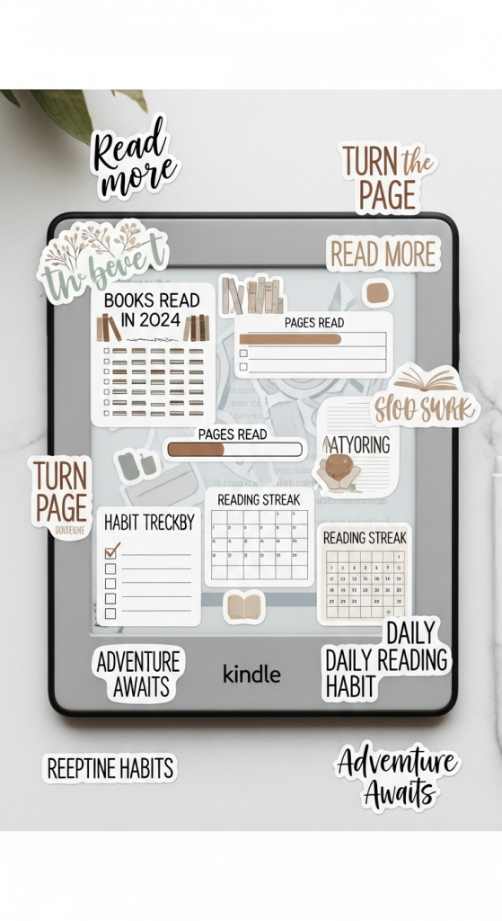 Reading Goals And Habits Stickers