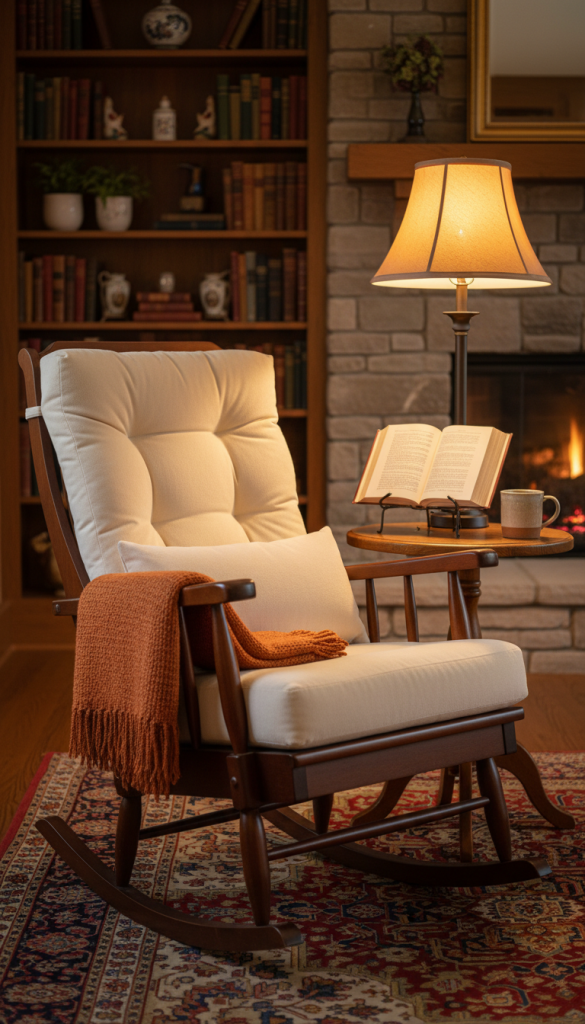 Rocking Chair with Cozy Cushions