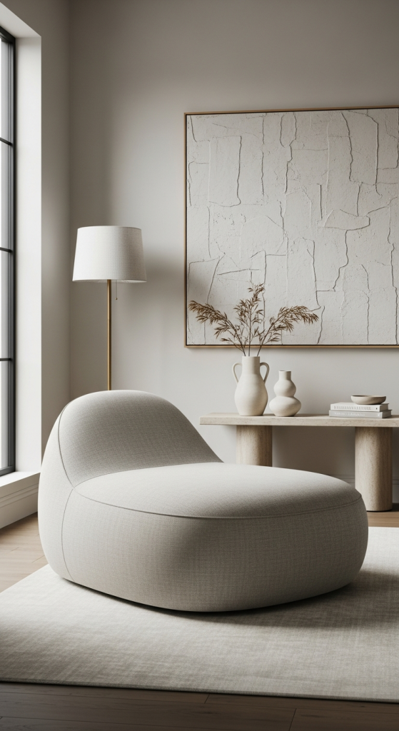 Sculptural Blob Ottomans