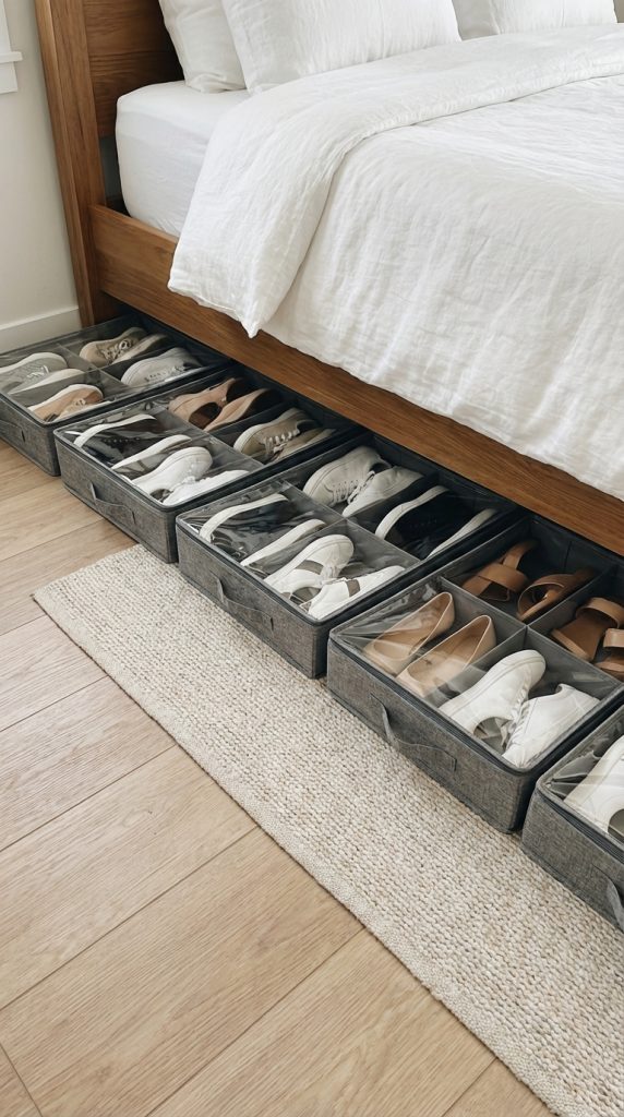Shoe Organizers Under the Bed