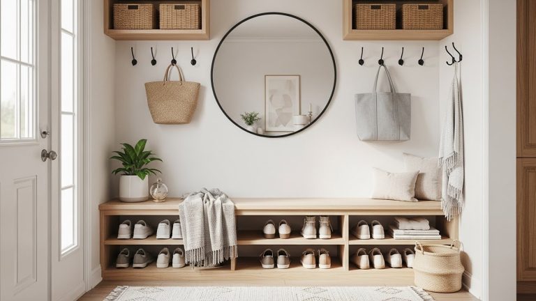 Small Entryway Mudroom Bench Ideas