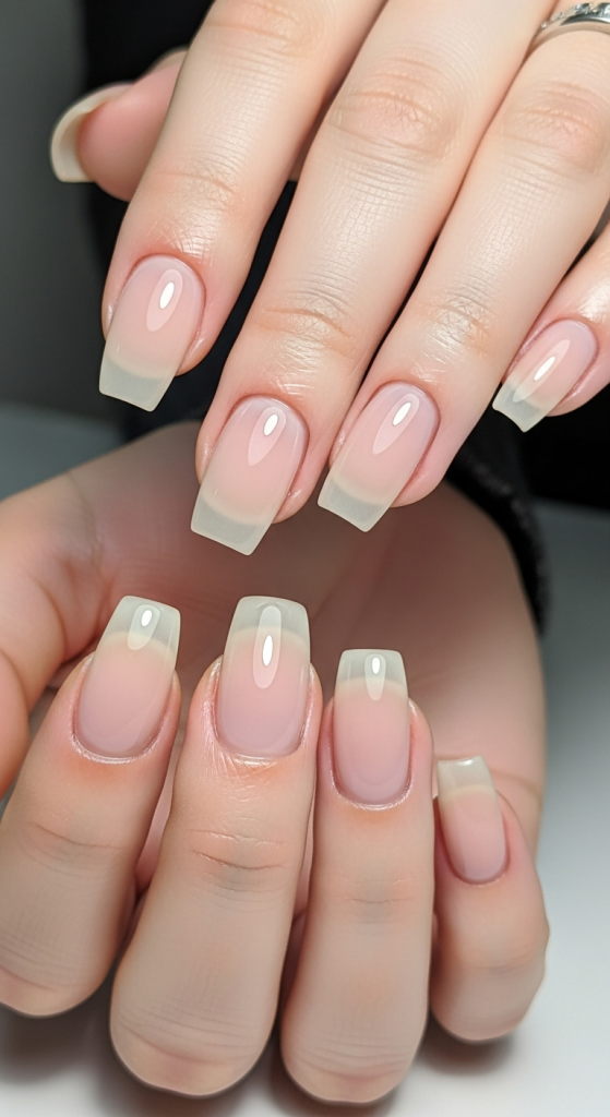 Soap Nails With Gel Finish