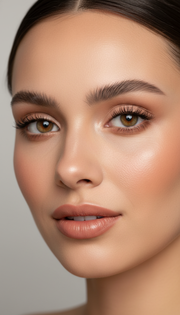 Soft Matte Cloud Skin with Defined Brows