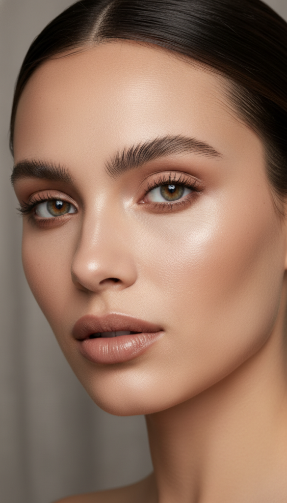 Soft Matte Skin with Satin Highlights