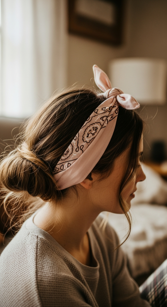 Soft Pajama-Day Bandana Look