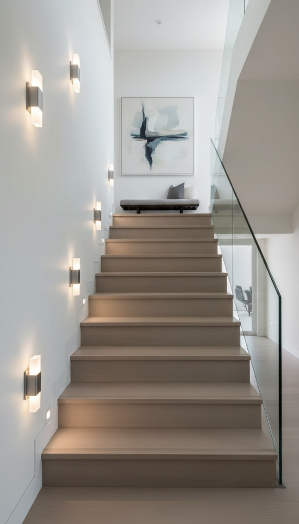 Staircase Wall Lighting Without Electrical Work