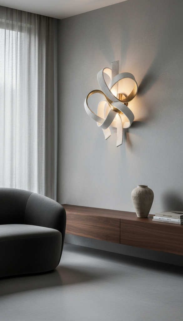 Statement Wireless Sconce as Decor