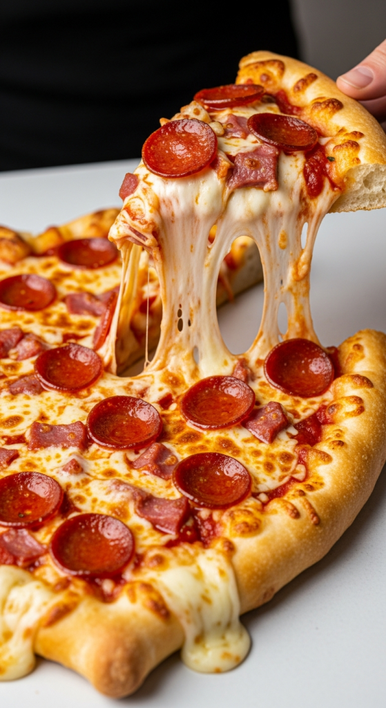 Stuffed Crust Heart Pizza