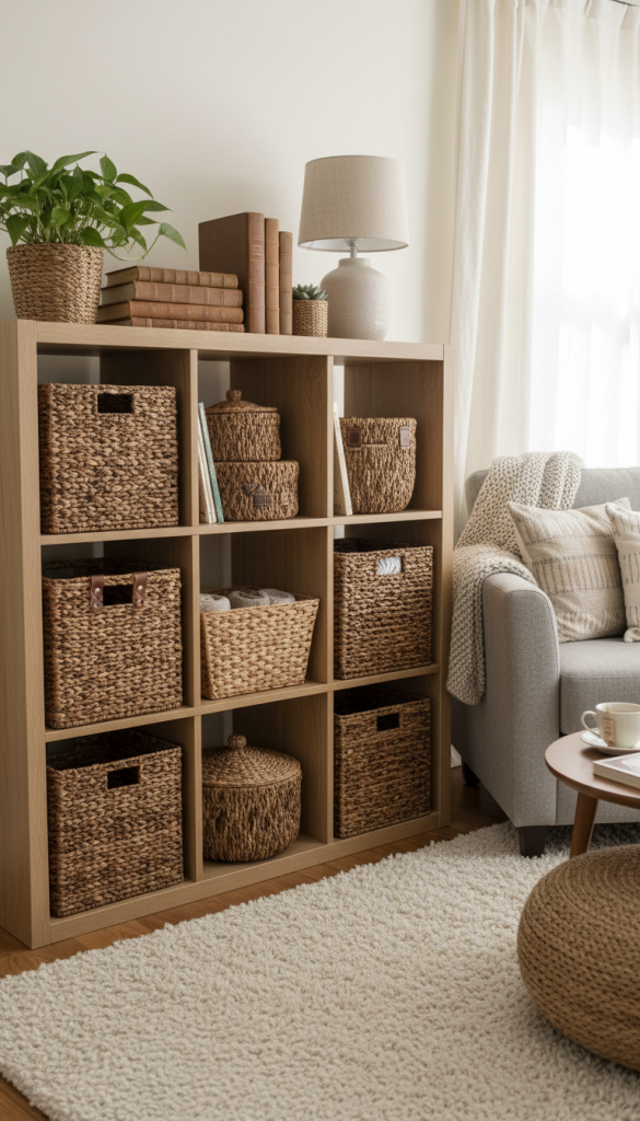 Wicker Baskets for Warmth and Texture