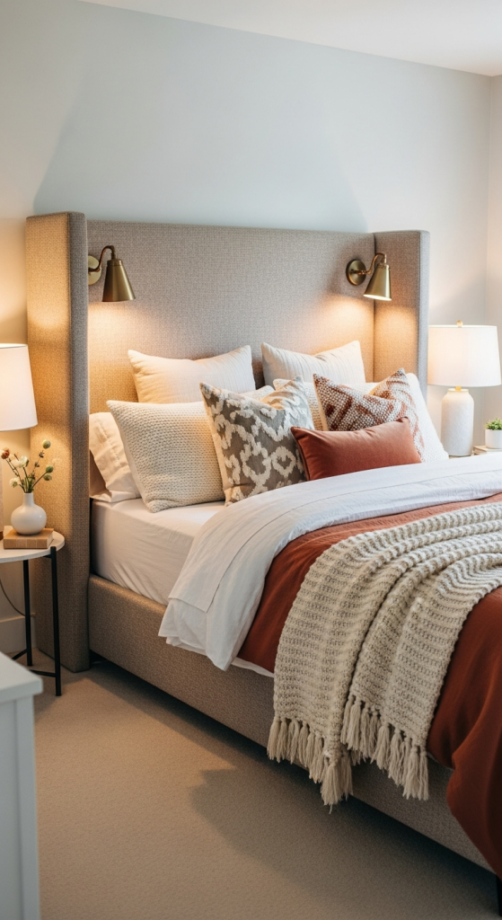 Wingback Upholstered Headboard