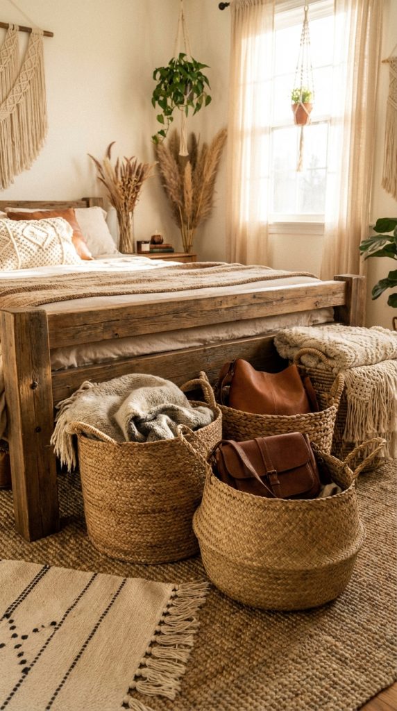 Woven Baskets for Aesthetic Storage