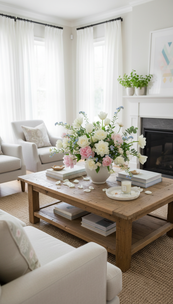 Add Fresh or Neutral Florals