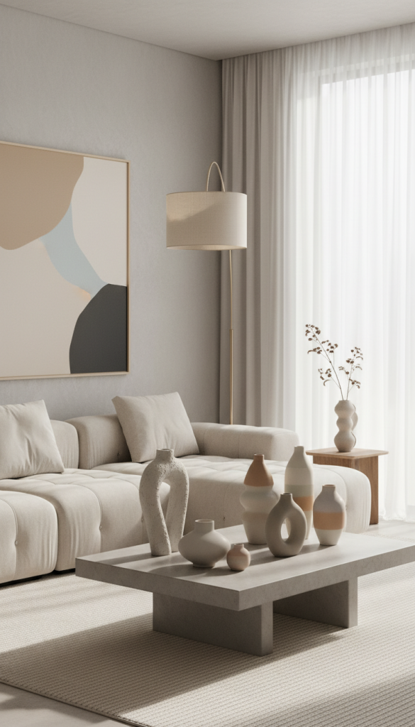 Add Sculptural Decorative Objects