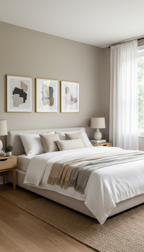 Add Wall Art or Simplify Existing Decor