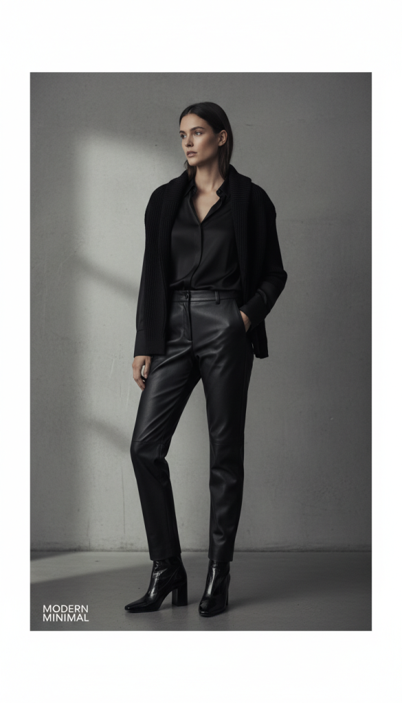 All-Black Textured Outfit