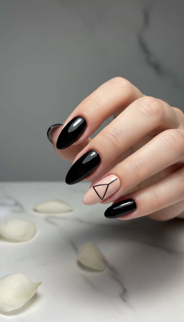 Black and Nude Contrast