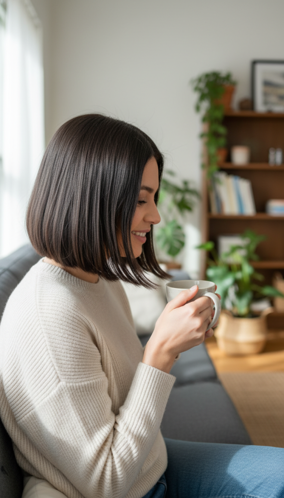 Blunt Bob with Natural Movement