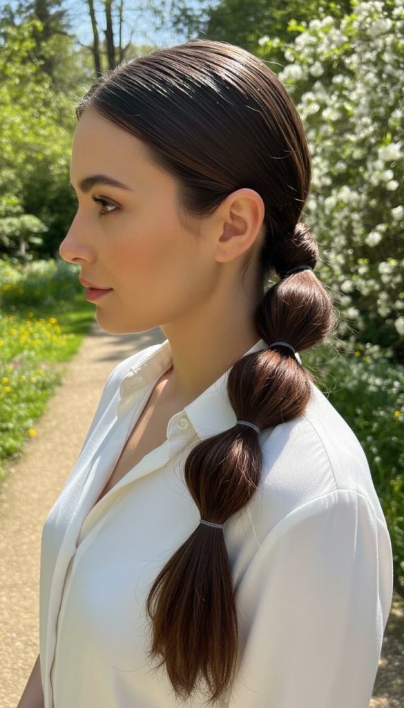 Bubble Ponytail Hairstyle