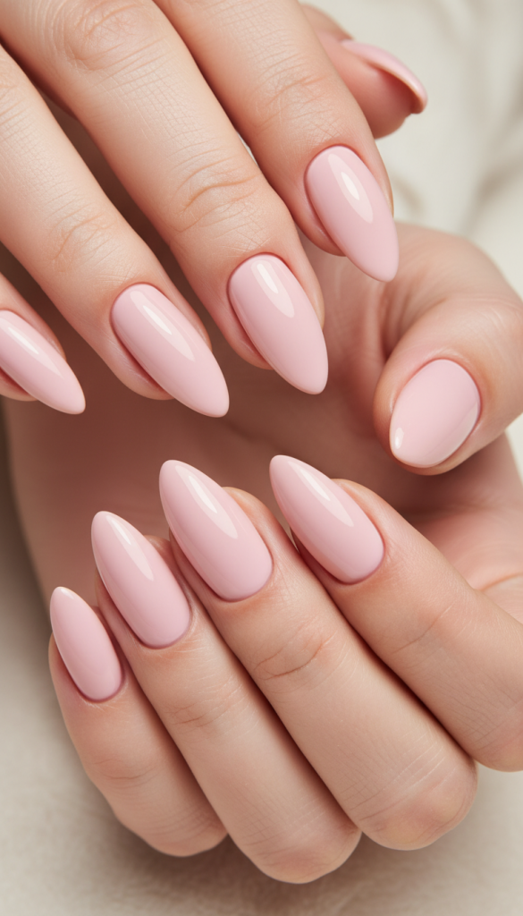 Classic Ballet Pink Nails