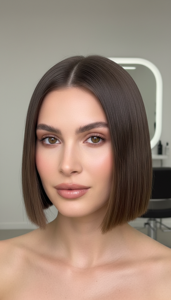 Classic Chin-Length Blunt Bob