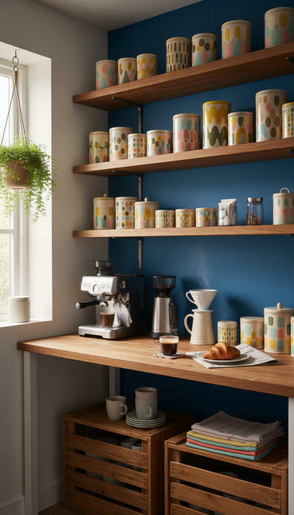 Color-Pop Coffee Station Corner