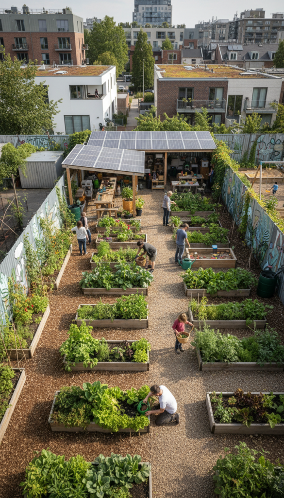 Community-Focused Shared Garden Spaces