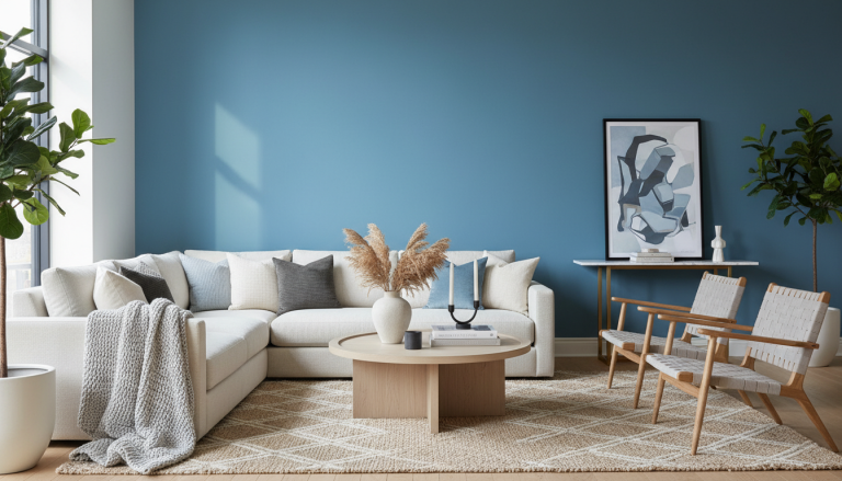 Cool-Blue Accent Wall Ideas