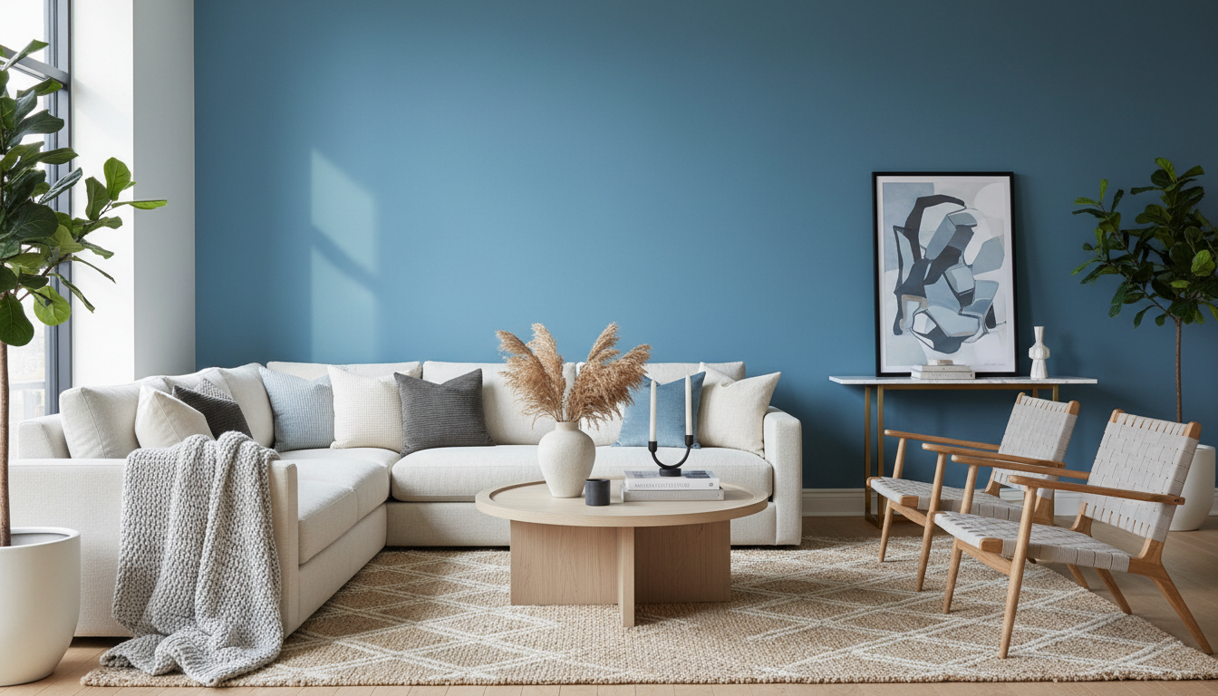 Cool-Blue Accent Wall Ideas