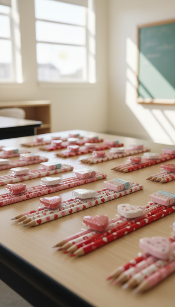 Cute Pencil and Eraser Sets