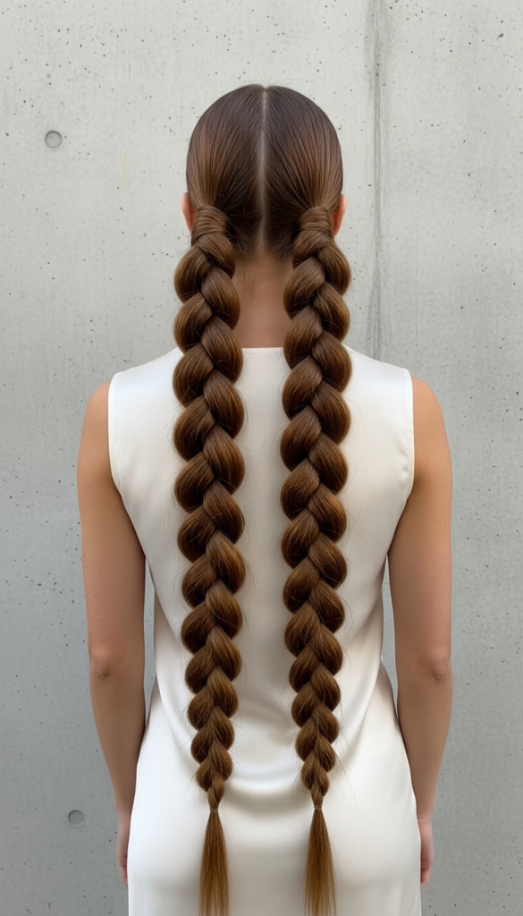 Extra-Long Bubble Braid Pigtails