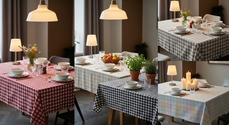 Gingham Checkered Tablecloth Ideas