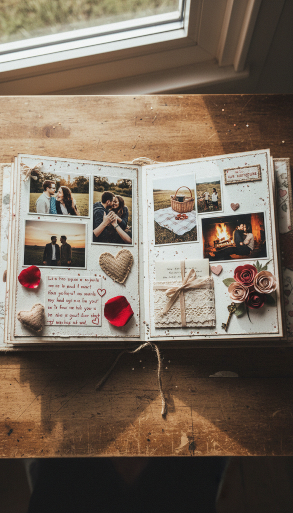 Handmade Five Senses Scrapbook Gift