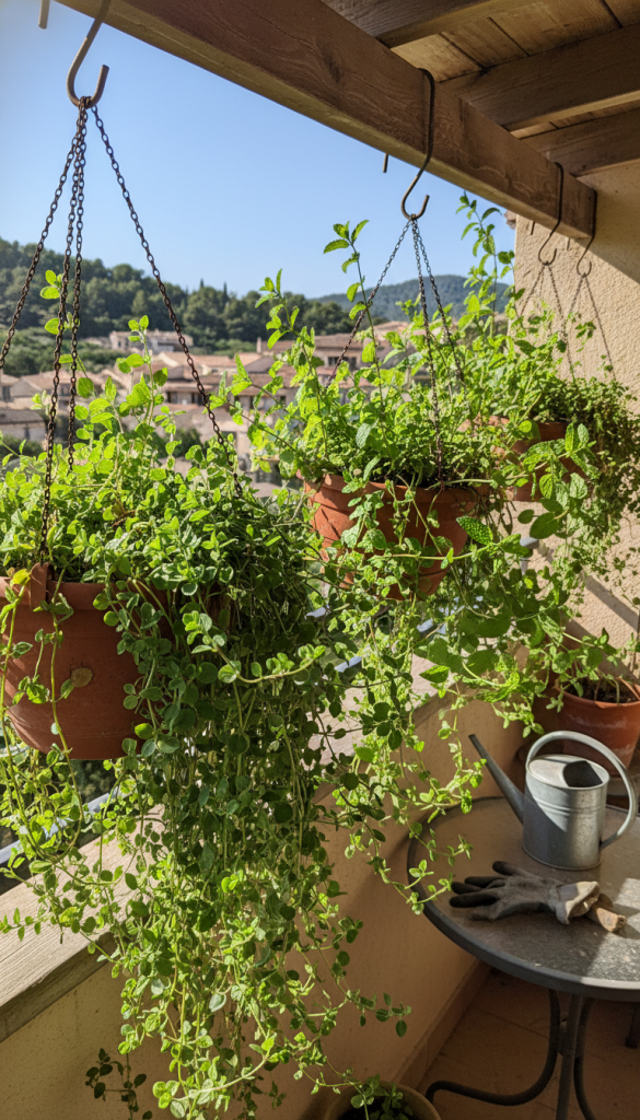 Hanging Basket Vertical Herb Garden