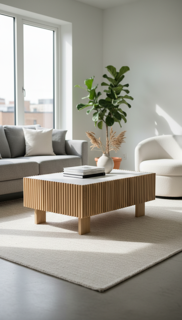 IKEA Lack Coffee Table Fluted Wrap Hack