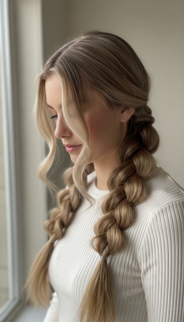 Jumbo Bubble Braid Pigtails