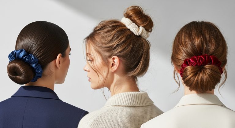 Jumbo Scrunchie Low Bun Ideas