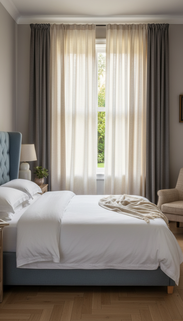 Layered Linen Curtain Styling