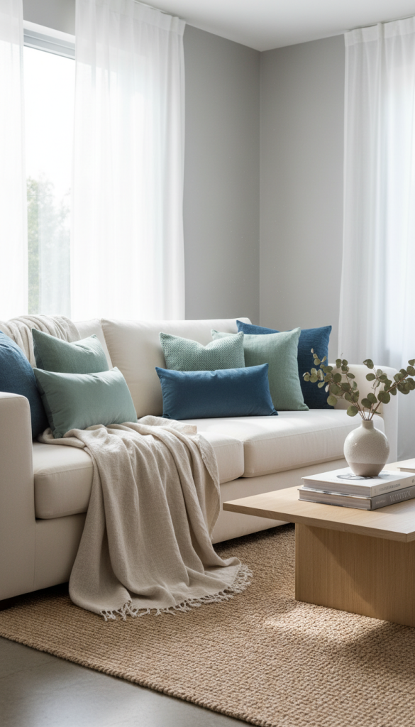 Layered Throw Pillows