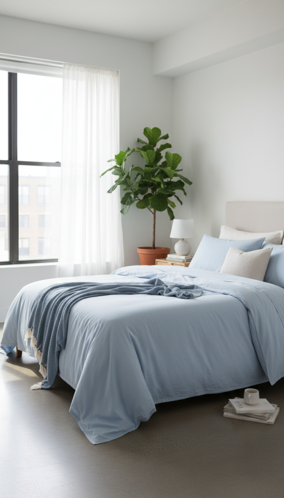 Light Blue Bedding for Summer Bedrooms