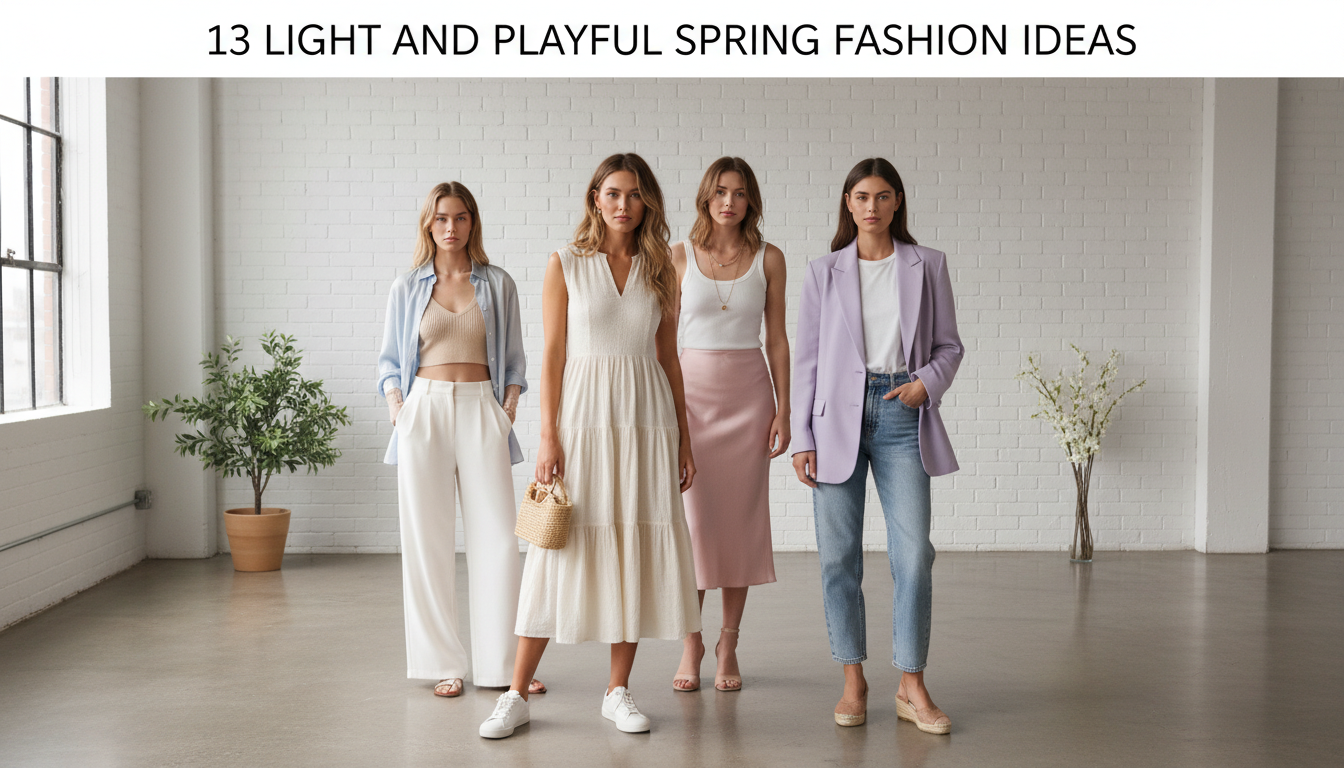 Light and Playful Spring Fashion Ideas