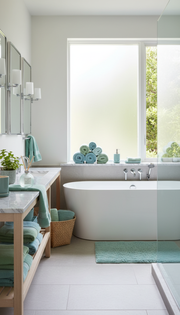 Mint & Blue Bathroom Palette