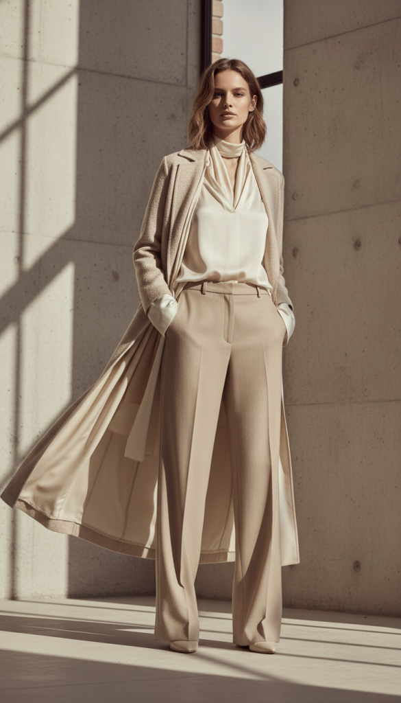 Monochrome Beige Ensemble