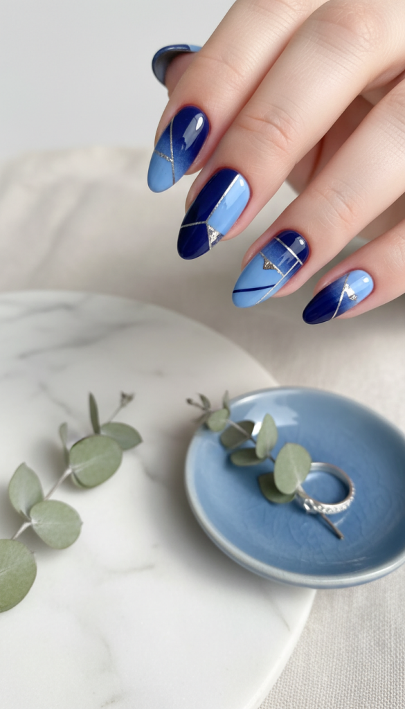 Navy and Light Blue Duo