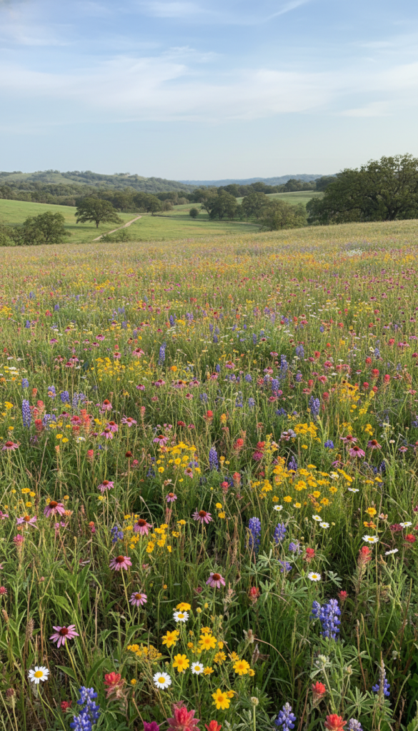 Open Field Wildflower Meadow Layout