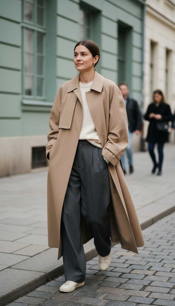 Oversized Trench with Relaxed Tailoring