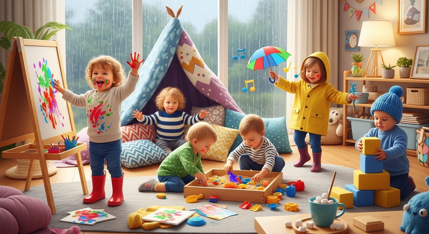 Rainy Day Toddler Activity Ideas