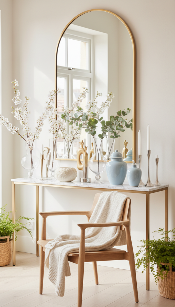 Refresh With Glass or Reflective Decor