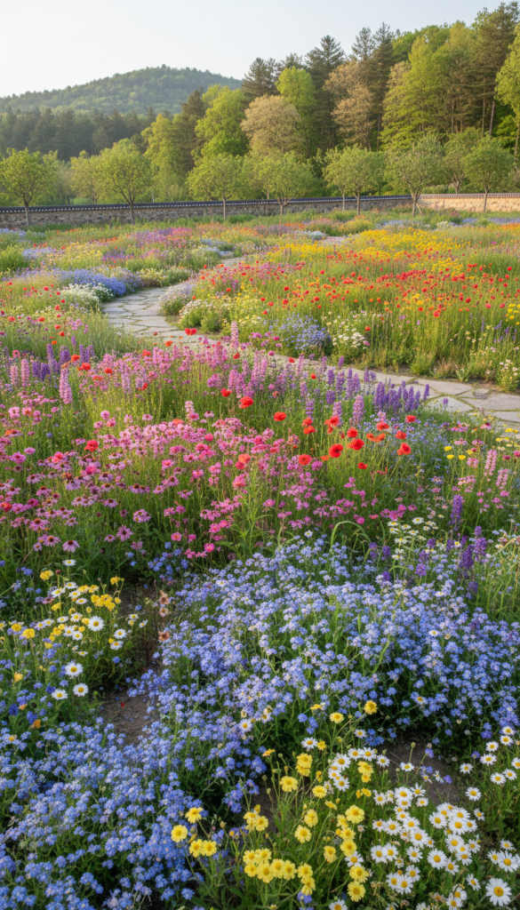 Seasonal Color-Zone Meadow Layout